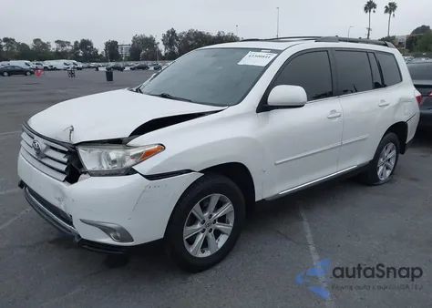 2013 Toyota Highlander Se V6 from USA, damaged, VIN 5TDZK3EH0DS098502